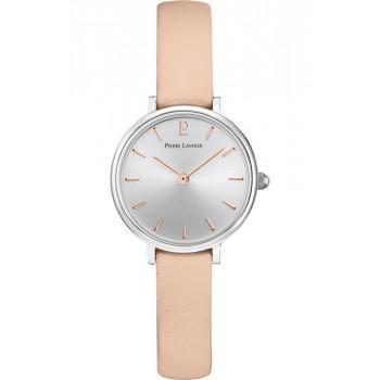 PIERRE LANNIER Nova - 013N625,  Silver case with Pink Leather strap