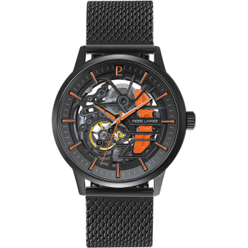 PIERRE LANNIER  Paddock  Automatic - 345A499  Black case with Stainless Steel Bracelet