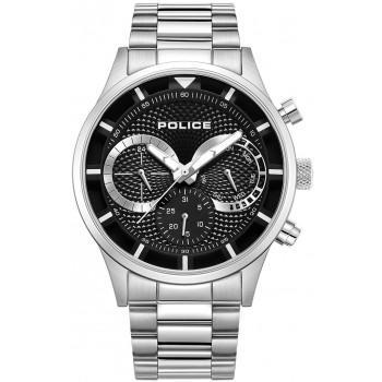 POLICE Driver II - PEWGK0040303,  Silver case with Stainless Steel Bracelet
