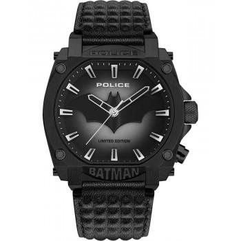 POLICE  X BATMAN Forever Limited Edition - PEWGD0022601,  Black case with Black Leather Strap