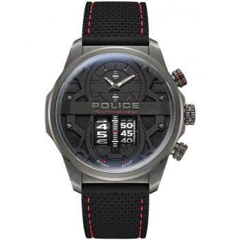 POLICE Rotorcrom - PEWJM0006505 , Grey case with Black Rubber Strap