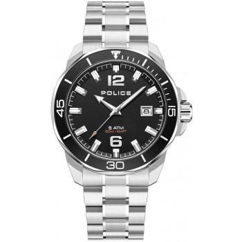 POLICE Thornton - PEWJH2228104,  Silver case with Stainless Steel Bracelet