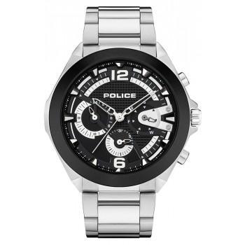 POLICE Zenith Multifunction - PEWJK2108741,  Silver case with Stainless Steel Bracelet