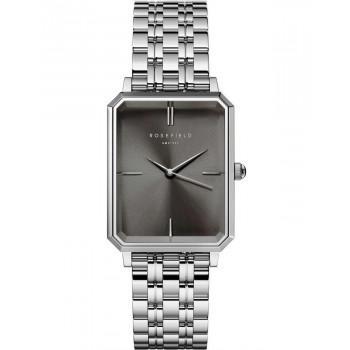 ROSEFIELD The Octagon - OGSSS-O80  Silver case with Stainless Steel Bracelet