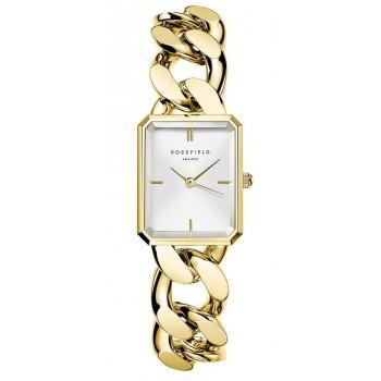 ROSEFIELD The Octagon XS Studio - SWGSG-O55  Gold case with Stainless Steel Bracelet