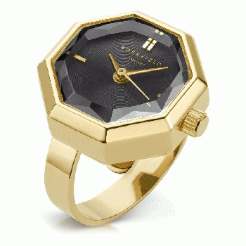 ROSEFIELD Watch Ring - SBGSG-067  Gold case with Stainless Steel Bracelet