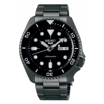 SEIKO 5 Sports Automatic - SRPD65K1F  Anthracite case  with Stainless Steel Bracelet