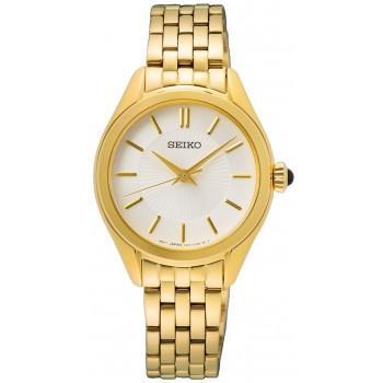 SEIKO Caprice Ladies - SUR538P1 Gold case  with Stainless Steel Bracelet
