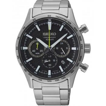 SEIKO Conceptual Series Chronograph - SSB413P1,  Silver case with Stainless Steel Bracelet