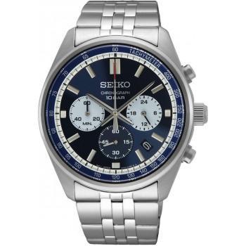 SEIKO Conceptual Series Chronograph - SSB427P1,  Silver case with Stainless Steel Bracelet