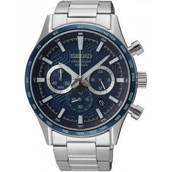 SEIKO Conceptual Series Chronograph - SSB445P1,  Silver case with Stainless Steel Bracelet