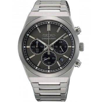 SEIKO Conceptual Series Chronograph - SSB455P1,  Silver case with Stainless Steel Bracelet