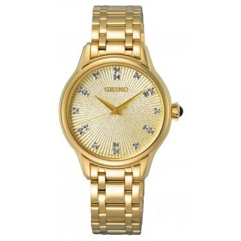 SEIKO Conceptual Series Diamond Line - SRZ552P1, Gold case  with Stainless Steel Bracelet