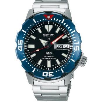 SEIKO Prospex PADI Monster Automatic - SRPE27K1F  Silver case  with Stainless Steel Bracelet
