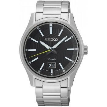 SEIKO Mens - SUR535P1, Silver case  with Stainless Steel Bracelet
