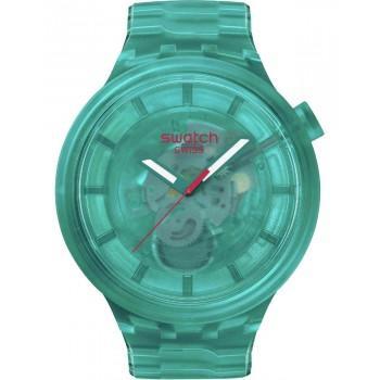 SWATCH Big Bold Colors Of Joy Turquoise - SB05L101, Turquoise case with Turquoise Rubber Strap