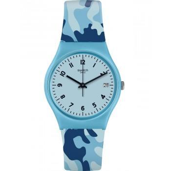 SWATCH Camoublue - GS402  Light Blue case with Light Blue Rubber Strap