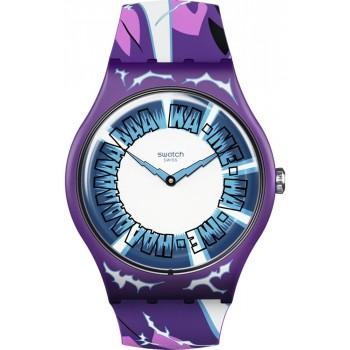 SWATCH Gohan X Swatch Dragonball Z- SUOZ345,  Multicolor  case with Multicolor  Rubber Strap
