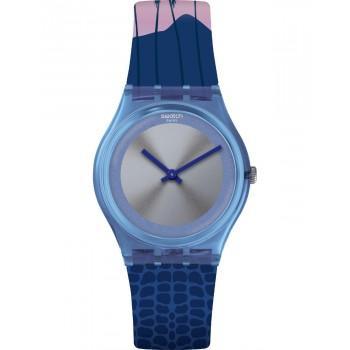 SWATCH James Bond Licence To Kill - GZ328 Blue case with Multicolor Rubber Strap