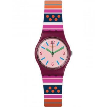 SWATCH Laraka - LP152  Bordeaux Case with Multicolor Rubber Strap