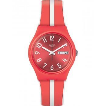 SWATCH Sanguinello - GR709,  Red case with Red Rubber Strap
