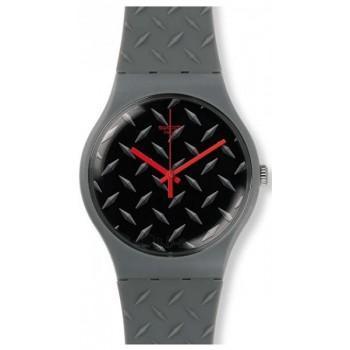 SWATCH Text-Ure  - SUOM102,  Grey case with Grey Rubber Strap