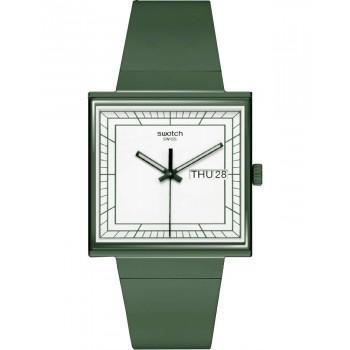 SWATCH What If...Green? - SO34G700,  Green case with Green Rubber Strap