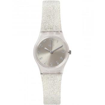 SWATCH Glistar Too - LK343E  White Case with Silver Rubber Strap