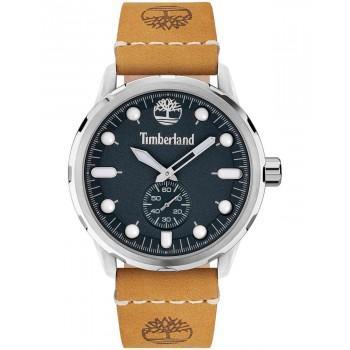 TIMBERLAND ADIRONDACK - TDWGA0028501,  Silver case with Brown Leather Strap