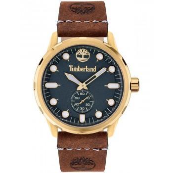 TIMBERLAND ADIRONDACK - TDWGA0028502,  Gold case with Brown Leather Strap