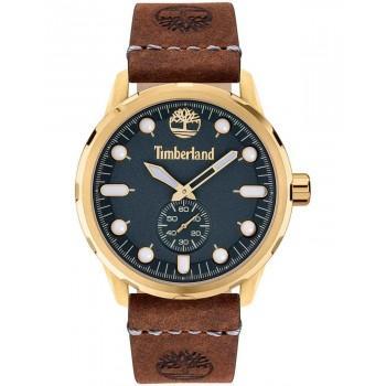TIMBERLAND ADIRONDACK - TDWGA0028502,  Gold case with Brown Leather Strap