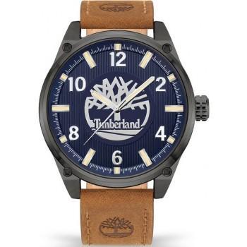 TIMBERLAND CARATUNK-Z - TDWGA9000501,  Anthracite case with Brown Leather Strap