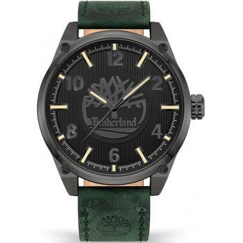 TIMBERLAND CARATUNK-Z - TDWGA9000502,  Anthracite case with Green Leather Strap