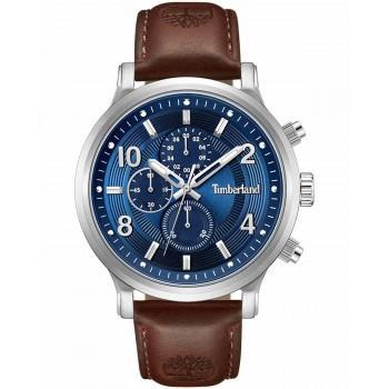 TIMBERLAND DRISCOLL - TDWGF0055702,  Silver case with Brown Leather Strap