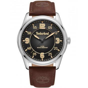 TIMBERLAND EASTPORT - TDWGA0040901,  Silver case with Brown Leather Strap
