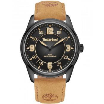 TIMBERLAND EASTPORT - TDWGA0040903,  Black case with Brown Leather Strap