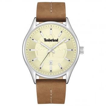 TIMBERLAND JENKINS-Z - TDWGB9001003,  Silver  case with Brown Leather Strap