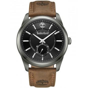 TIMBERLAND NORTHBRIDGE - TDWGA0029703,  Black case with Brown Leather Strap