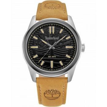 TIMBERLAND NORTHBRIDGE - TDWGB0041204,  Silver case with Brown Leather Strap