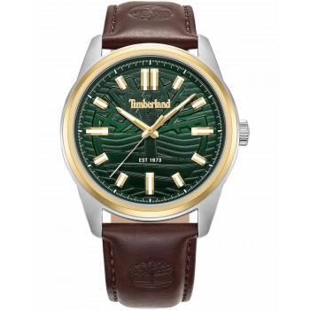 TIMBERLAND NORTHBRIDGE - TDWGB0041206,  Silver case with Brown Leather Strap