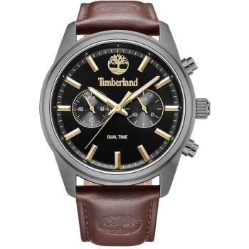TIMBERLAND NORTHBRIDGE - TDWGF0041201,  Anthracite case with Brown Leather Strap