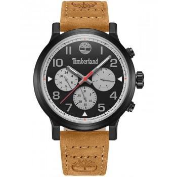 TIMBERLAND PANCHER - TDWGF0028902,  Black case with Brown Leather Strap