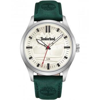 TIMBERLAND RIPTON - TDWGA0029604,  Silver case with Green Leather Strap