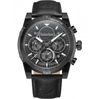 TIMBERLAND SHERBROOK - TDWGF0009402,  Black case with Black Leather Strap