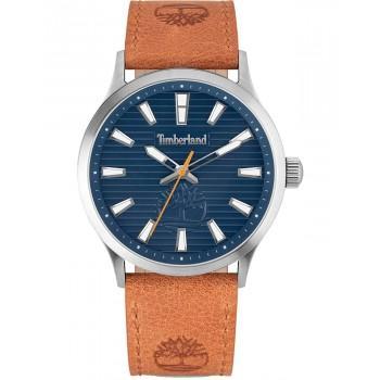 TIMBERLAND TRUMBULL - TDWGA2152001,  Silver case with Brown Leather Strap
