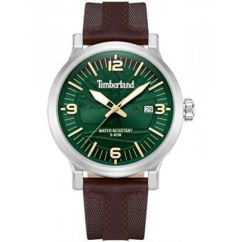 TIMBERLAND WESTERLEY - TDWGN0029102, Silver case with Brown Leather Strap