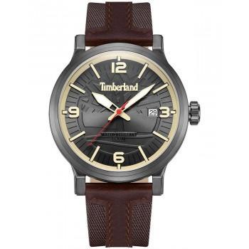 TIMBERLAND WESTERLEY - TDWGN0029104, Grey case with Brown Leather Strap