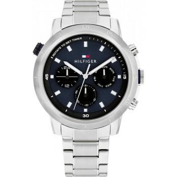 TOMMY HILFIGER Troy Men's - 1792104,  Silver case with Stainless Steel Bracelet