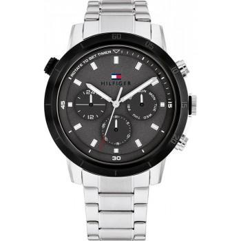 TOMMY HILFIGER Troy Men's - 1792106,  Silver case with Stainless Steel Bracelet
