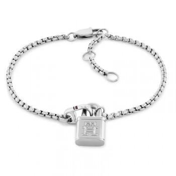 TOMMY HILFIGER Βραχιόλι από ανοξείδωτο ατσάλι  Silver 2780942